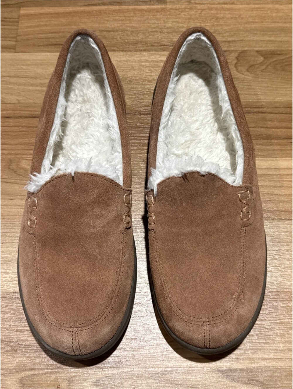 Vionic Lynez Women's Supportive Slippers Toffee SuedeSize 11 M EUC